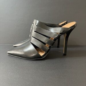 Elegant Black Stiletto Mules